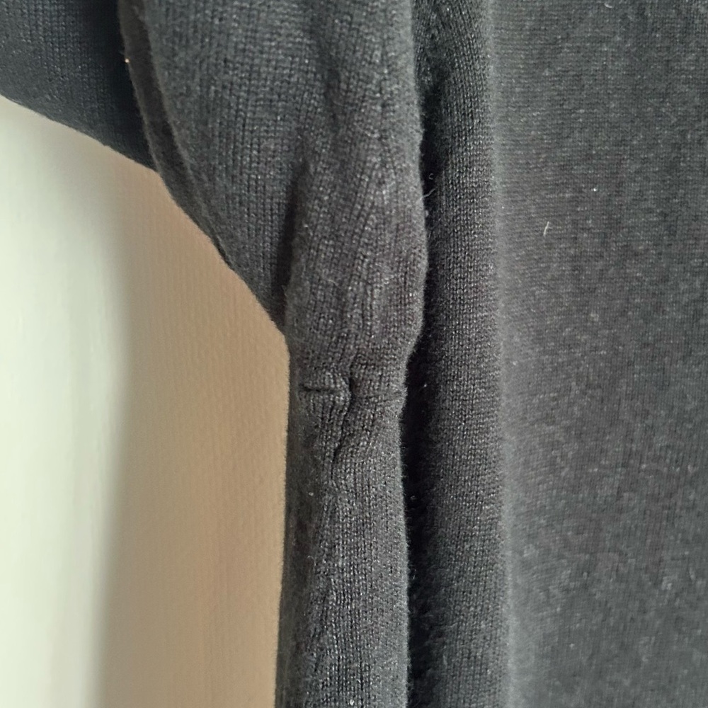 J. Jill Linen Rayon Knit Washed Black 3 Button Cardigan Relaxed Minimalist Sz XL - Picture 6 of 16